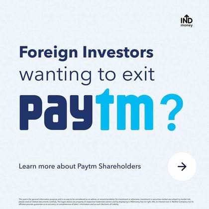 Paytm: Foreign investors wanting to exit?