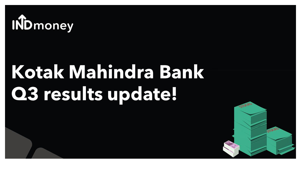 Kotak Mahindra Bank Q3 results!