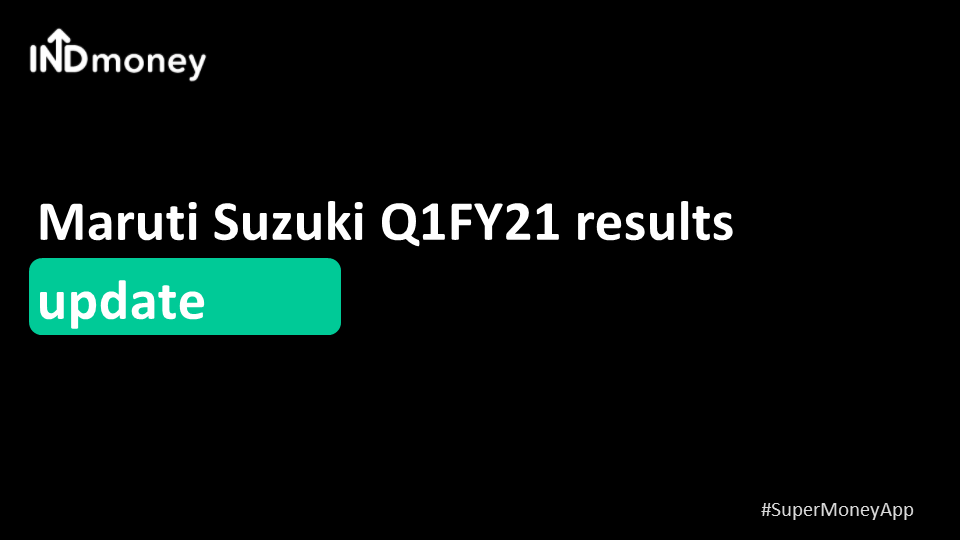 Maruti Suzuki Q1 Results: Company reports Rs 249 crores loss!