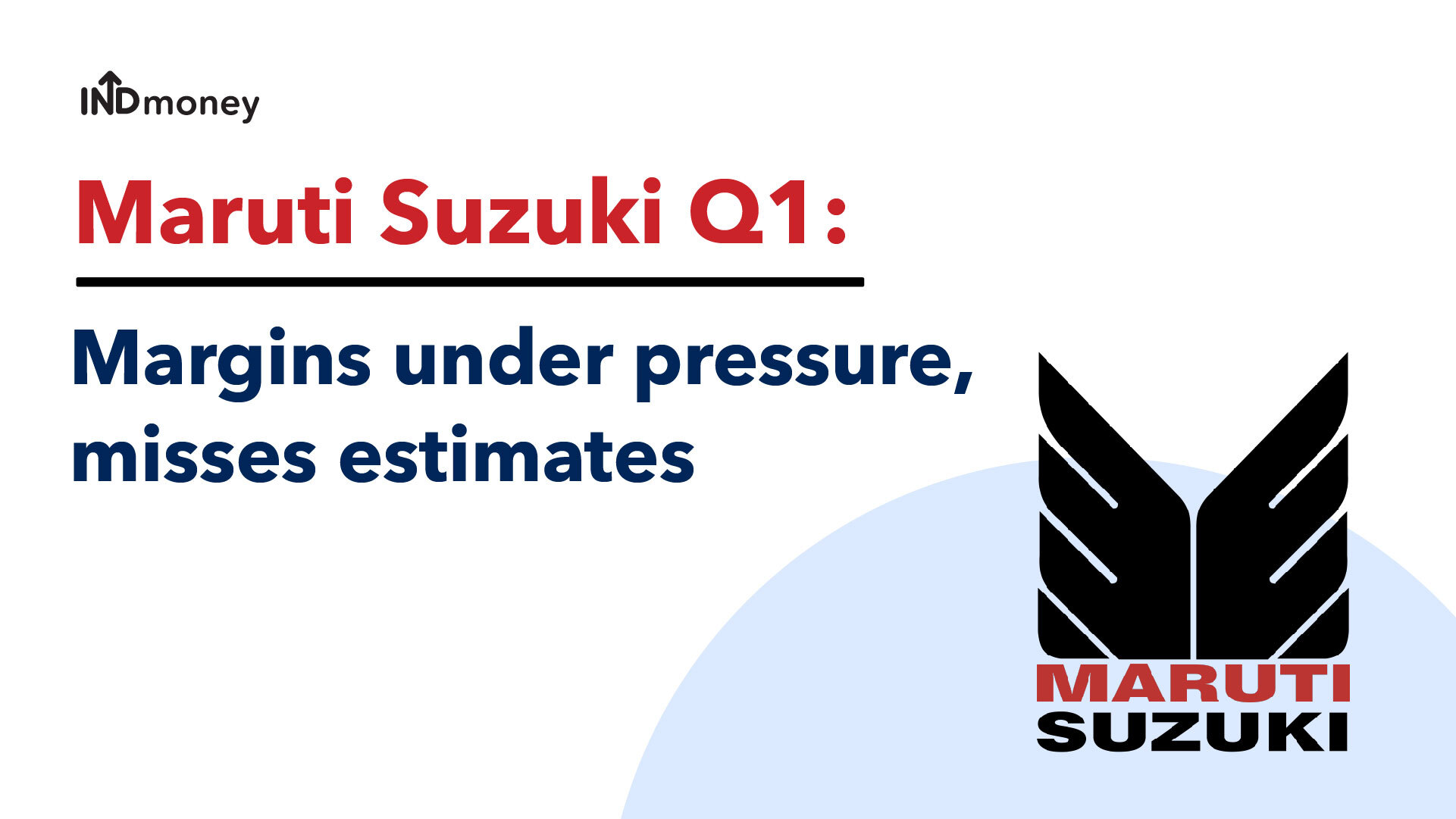 Maruti Suzuki Q1 Results: Maruti Quarterly Earnings, News
